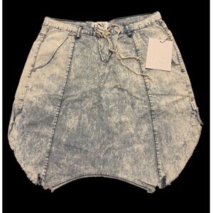 One Teaspoon Calypso Harem Cult Luxe Chambray Slouchy Shorts NWT